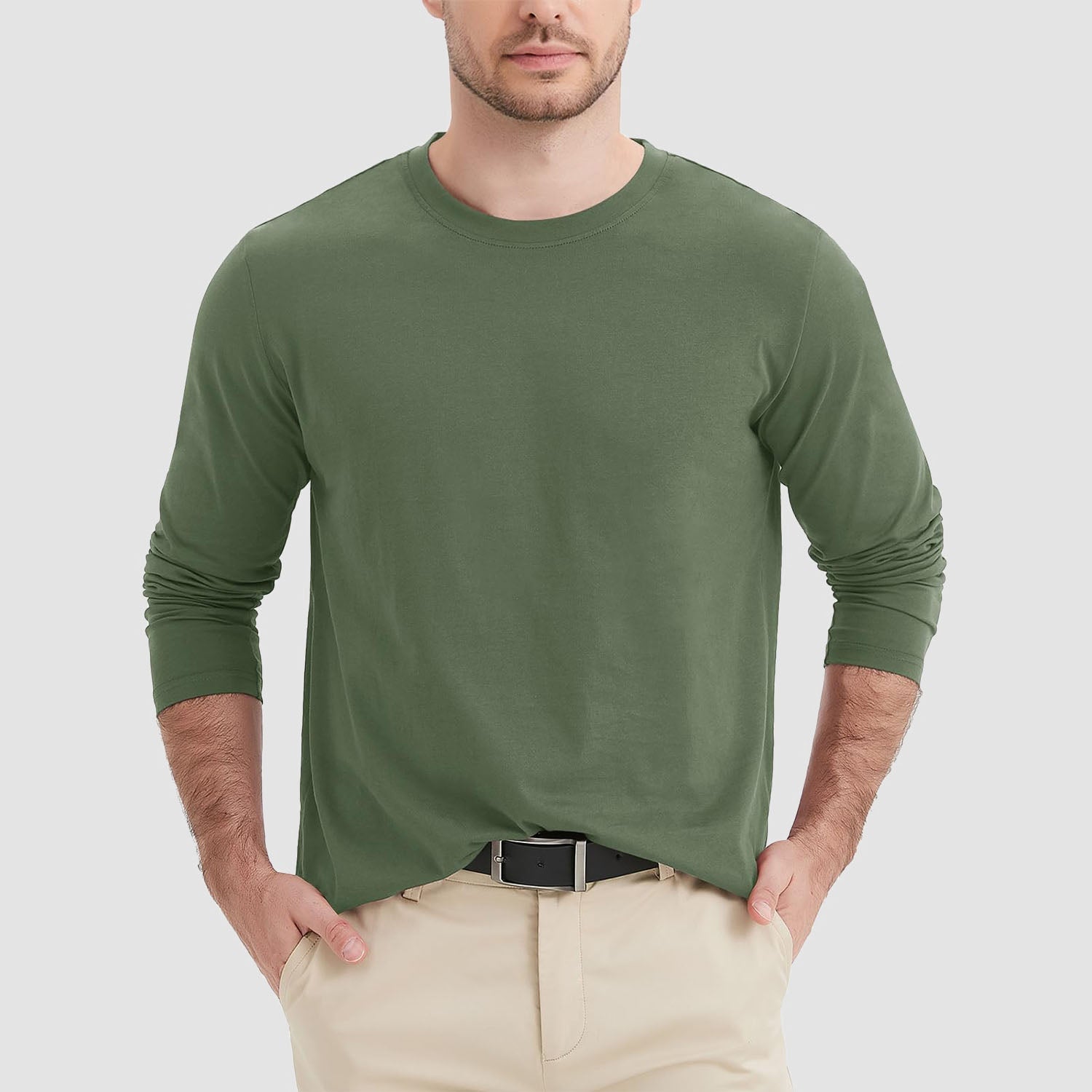 Men’s Classic Crew Neck Cotton T-Shirt – Soft Breathable Everyday Essential