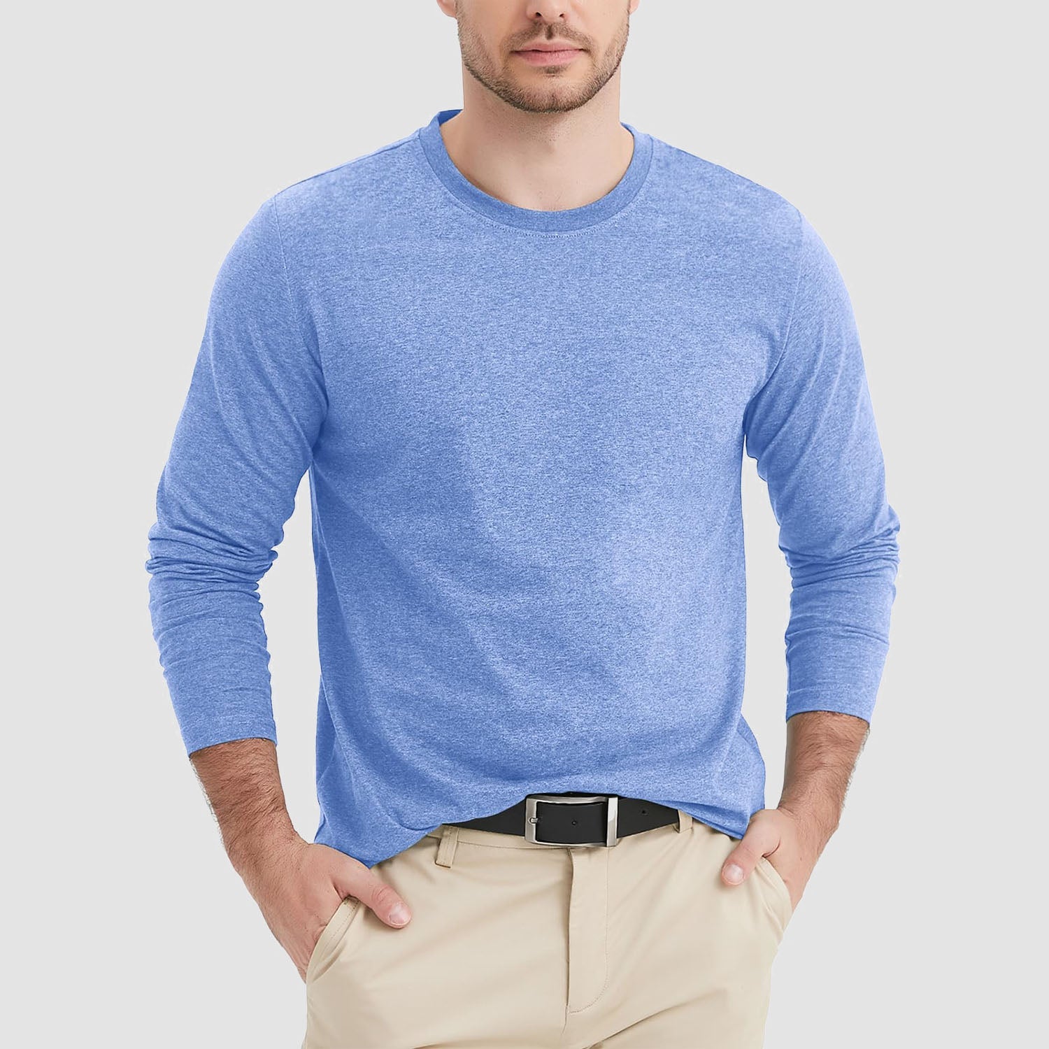 Men’s Classic Crew Neck Cotton T-Shirt – Soft Breathable Everyday Essential