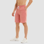 Men’s Casual Cotton Linen Elastic Waist Shorts with Drawstring Lightweight