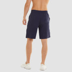 Men’s Casual Cotton Linen Elastic Waist Shorts with Drawstring Lightweight