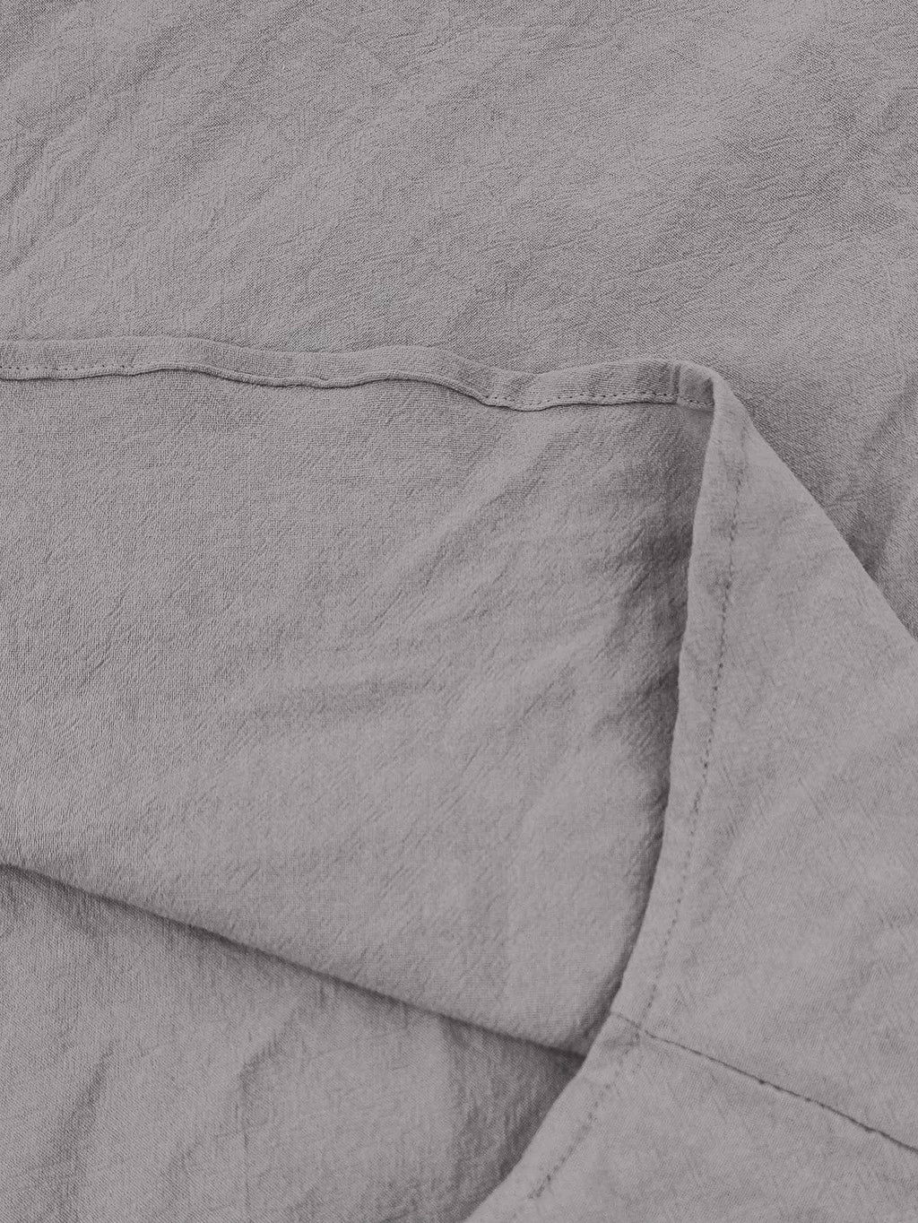 Men’s Cotton Linen Lace Up Henley Shirt – Long Sleeve Band Collar Relaxed Fit Casual Buttonless Vintage Top