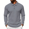 Men's Polo Shirt Ribbed Knitted Design Perfect for summer