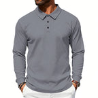Men's Polo Shirt Ribbed Knitted Design Perfect for summer