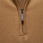 Men's Polo Shirt with Zipper Closure & Slim Fit Design Stylish Athletic Wear