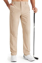 Men’s Stretch Golf Pants Quick Dry Water-Resistant Straight Fit Work & Casual Dress Pants – Lightweight Performance Trousers