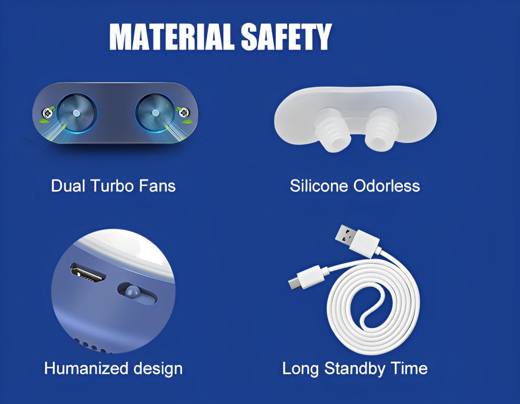 Compact Nasal Breathing Aid for Night Travel