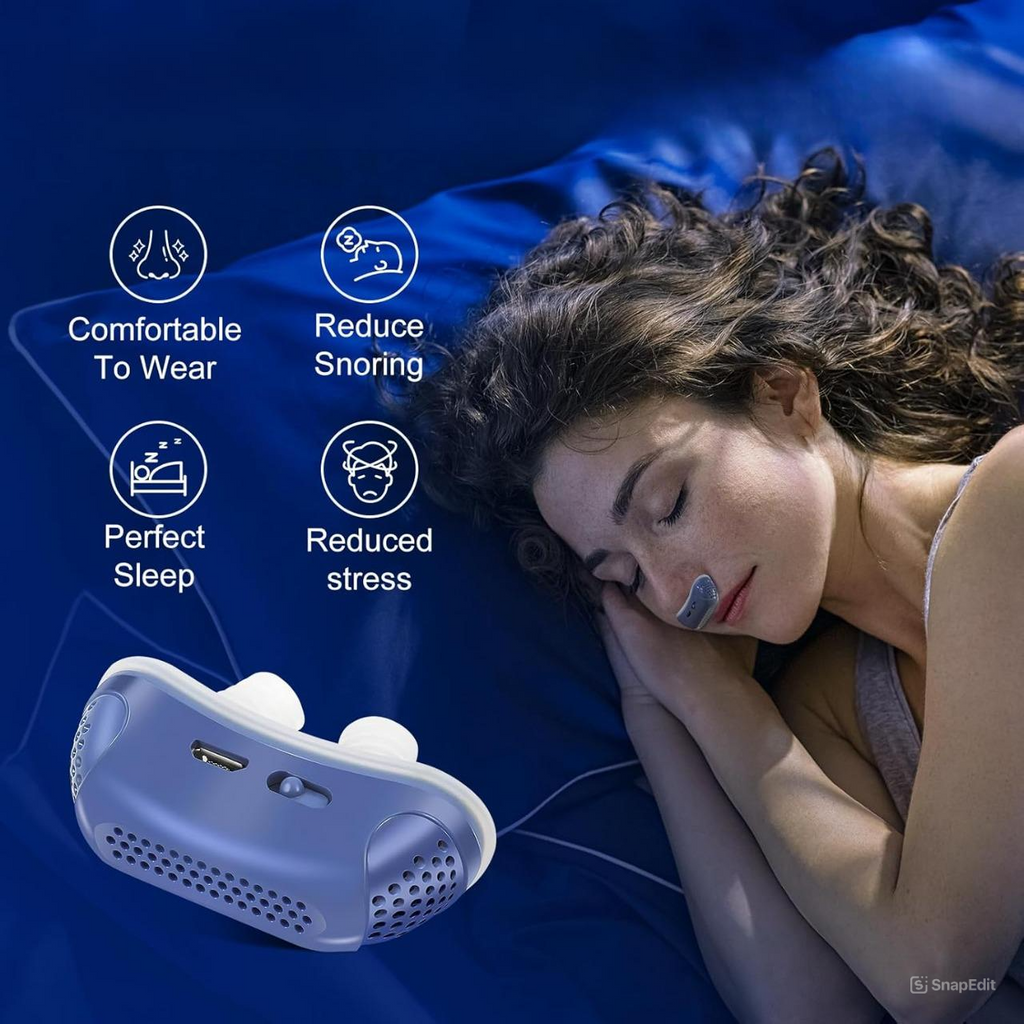Compact Nasal Breathing Aid for Night Travel