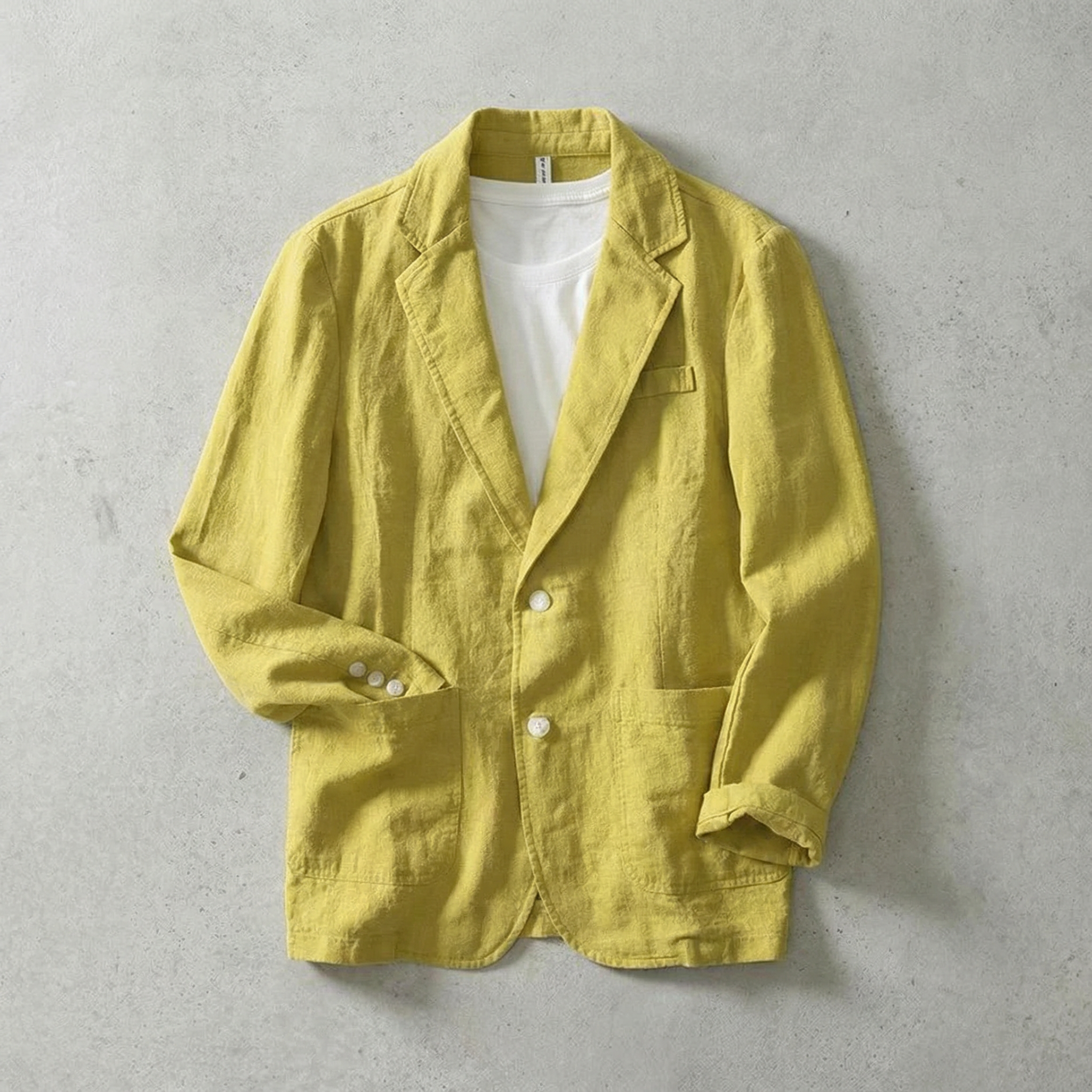 Milan Linen Jacket for Men – Lightweight Tailored Linen Blend Blazer