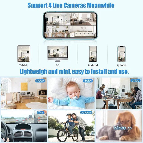 Palm Size Security Camera with Sound