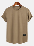 Women’s Stretch Polyester Spandex Regular Fit T-Shirt Soft Lightweight Everyday Casual Basic Short Sleeve Comfortable Stretch Top