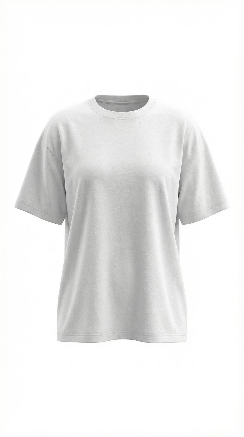 Oriana Oversized T-Shirt — Women’s Heavyweight Relaxed Fit Cropped Sleeve Minimal Luxury Casual Tee