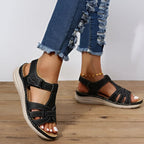 Orthopedic Sandals for Women with Contoured Insole and Adjustable Straps