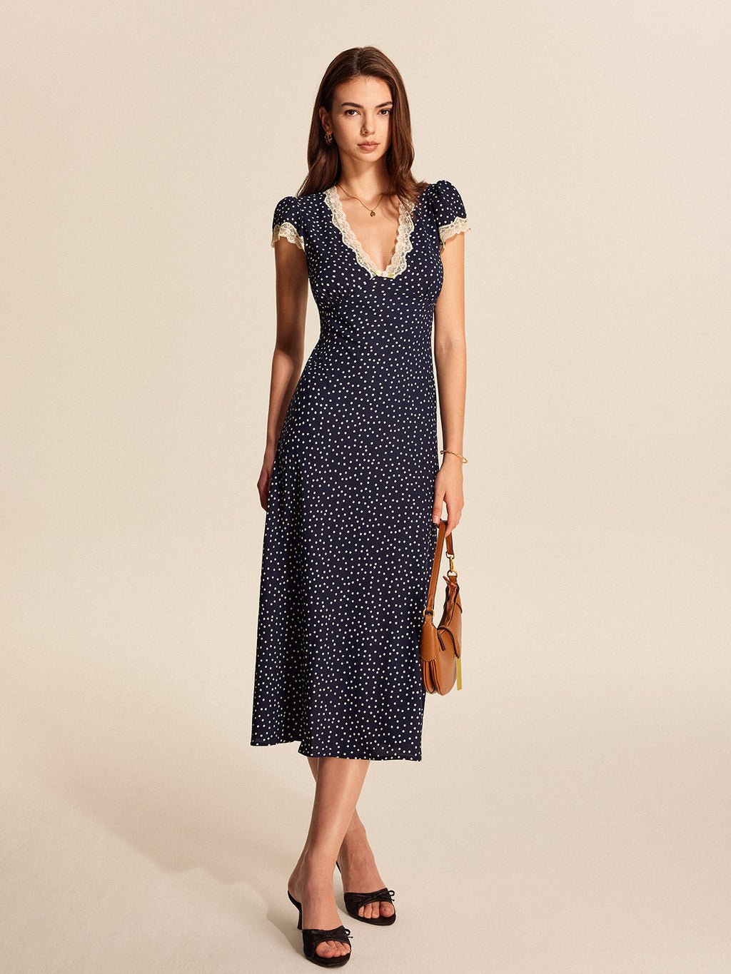 Women’s V-Neck Plain Maxi Dress – Short Sleeve Vacation & Leisure Dress