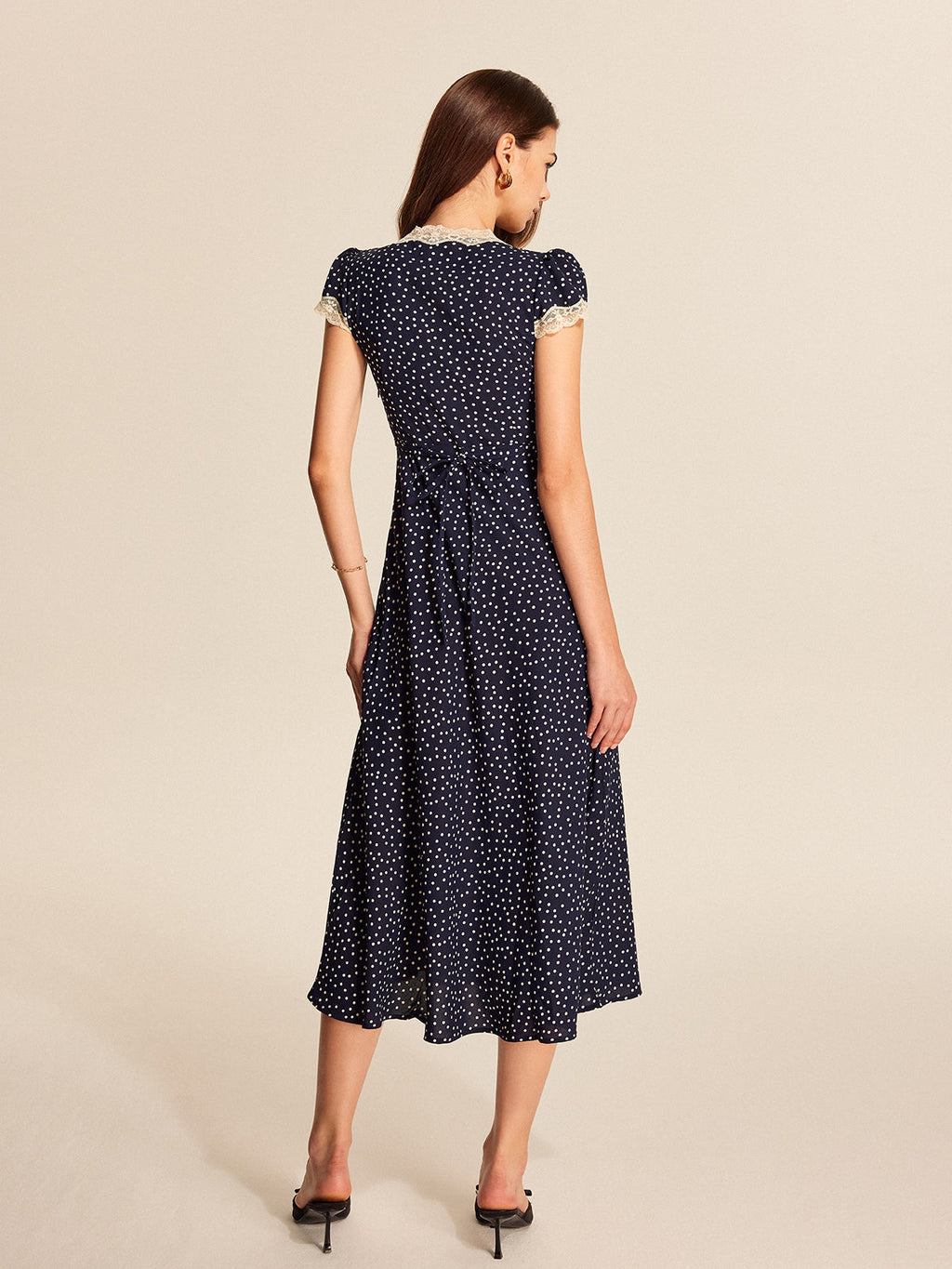 Women’s V-Neck Plain Maxi Dress – Short Sleeve Vacation & Leisure Dress