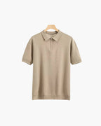 Men’s Zip-Up Polo Shirt — Lightweight Mesh Panel Performance Polo Athletic Casual Short Sleeve Top