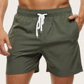 Men’s Quick-Dry Swim Trunks — Lightweight Beach Shorts with Elastic Waist Drawstring Summer Swimwear