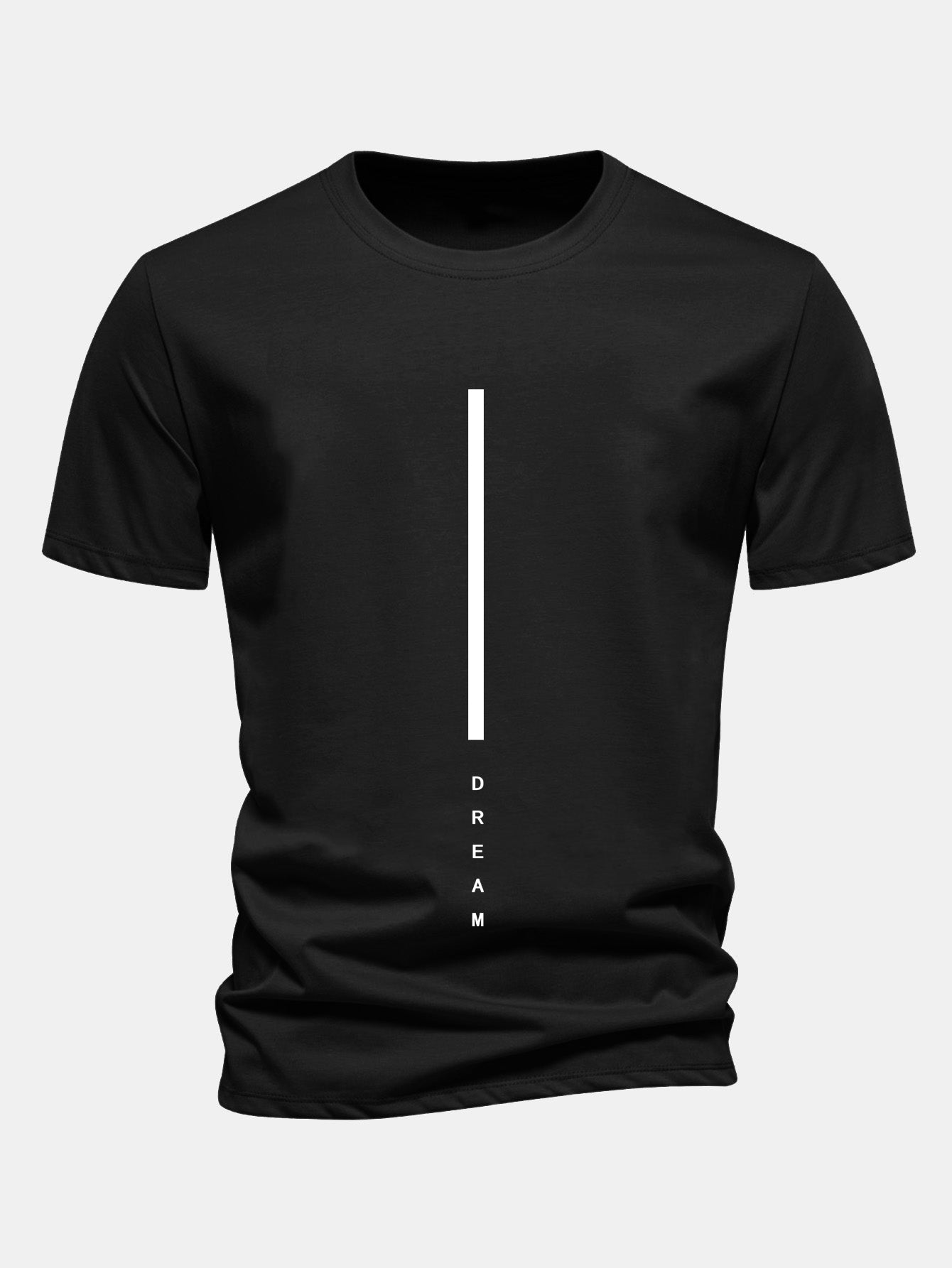 Women’s Striped Slogan Graphic T-Shirt – 100% Cotton Casual Crew Neck Tee