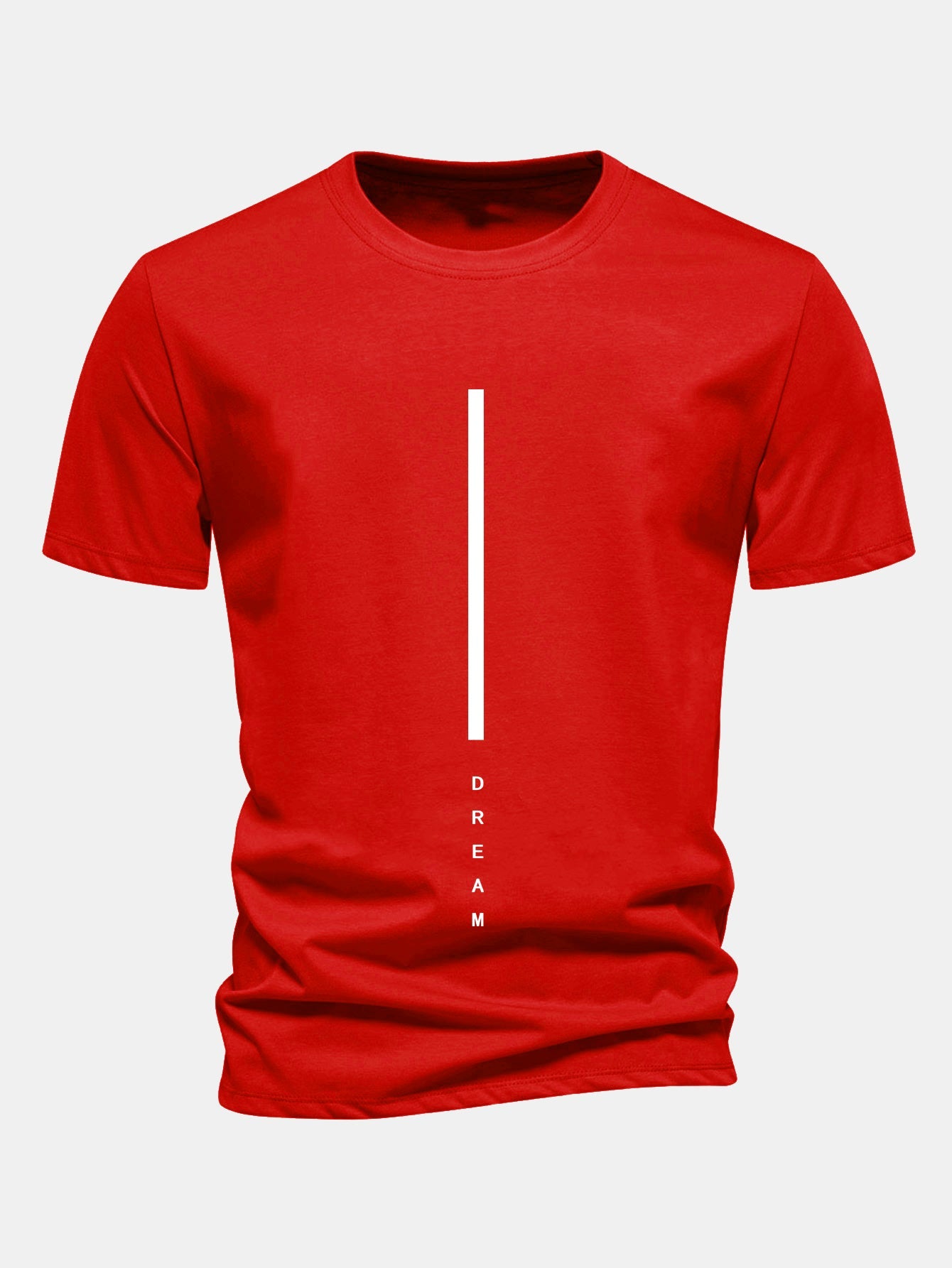 Women’s Striped Slogan Graphic T-Shirt – 100% Cotton Casual Crew Neck Tee