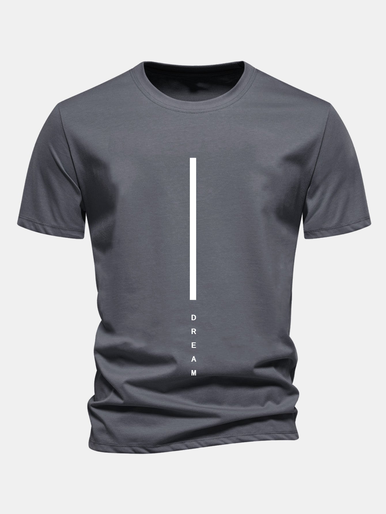 Women’s Striped Slogan Graphic T-Shirt – 100% Cotton Casual Crew Neck Tee