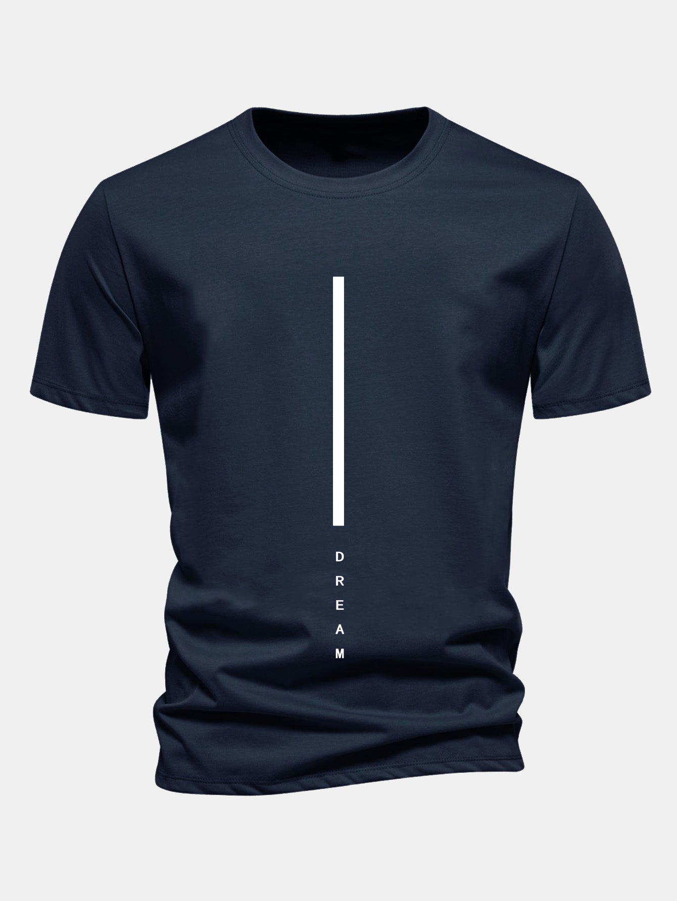 Women’s Striped Slogan Graphic T-Shirt – 100% Cotton Casual Crew Neck Tee