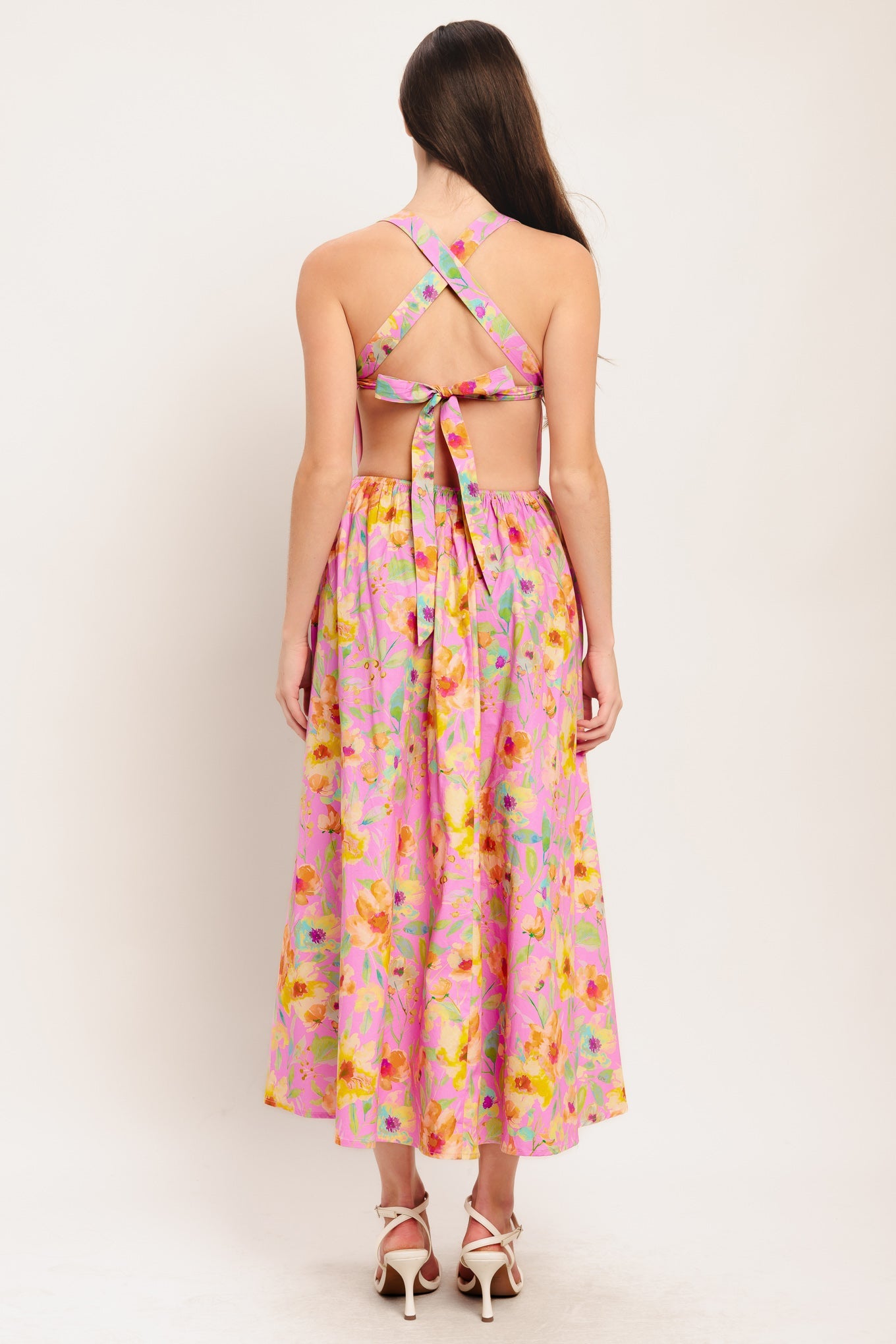 Women's Dress with Sweetheart Neckline