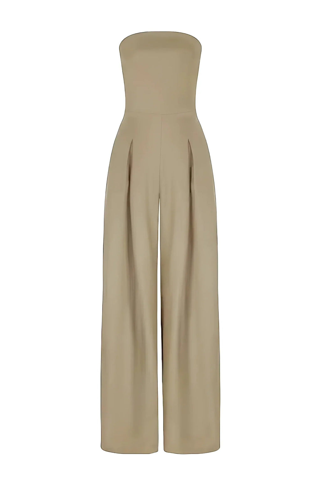 Women’s Strapless Elegant Jumpsuit – Formal Event One-Piece Outfit for Weddings, Cocktail Parties & Evening Wear