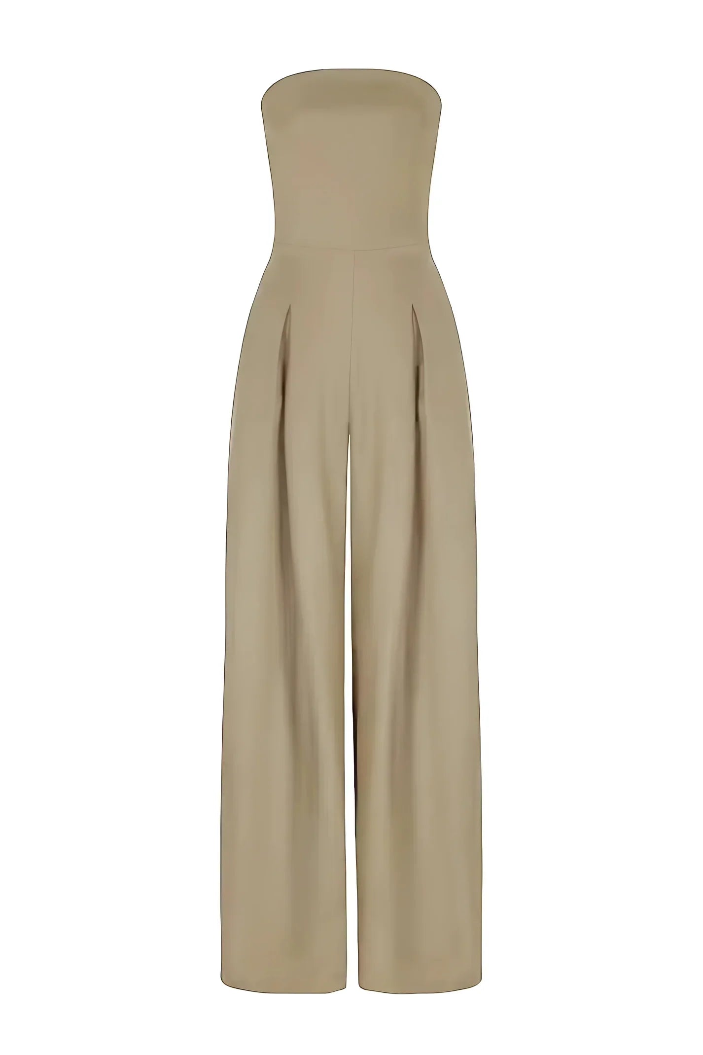 Women’s Strapless Elegant Jumpsuit – Formal Event One-Piece Outfit for Weddings, Cocktail Parties & Evening Wear