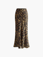 Women’s Printed Low Waist Maxi Dress – Slim Fit Casual Woven Summer Leisure Dress