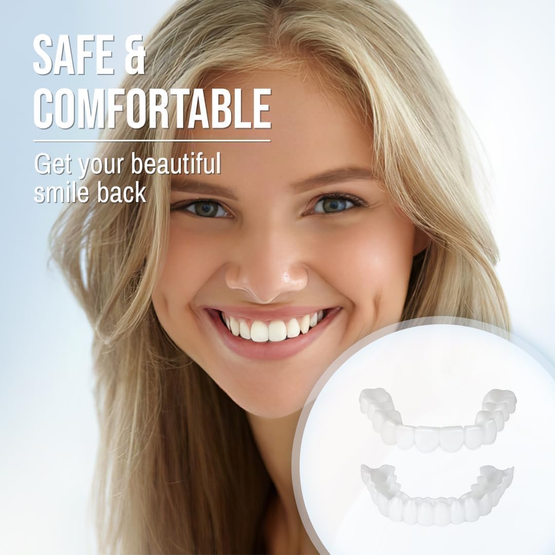 Clip On Cosmetic Veneer Set Upper and Lower