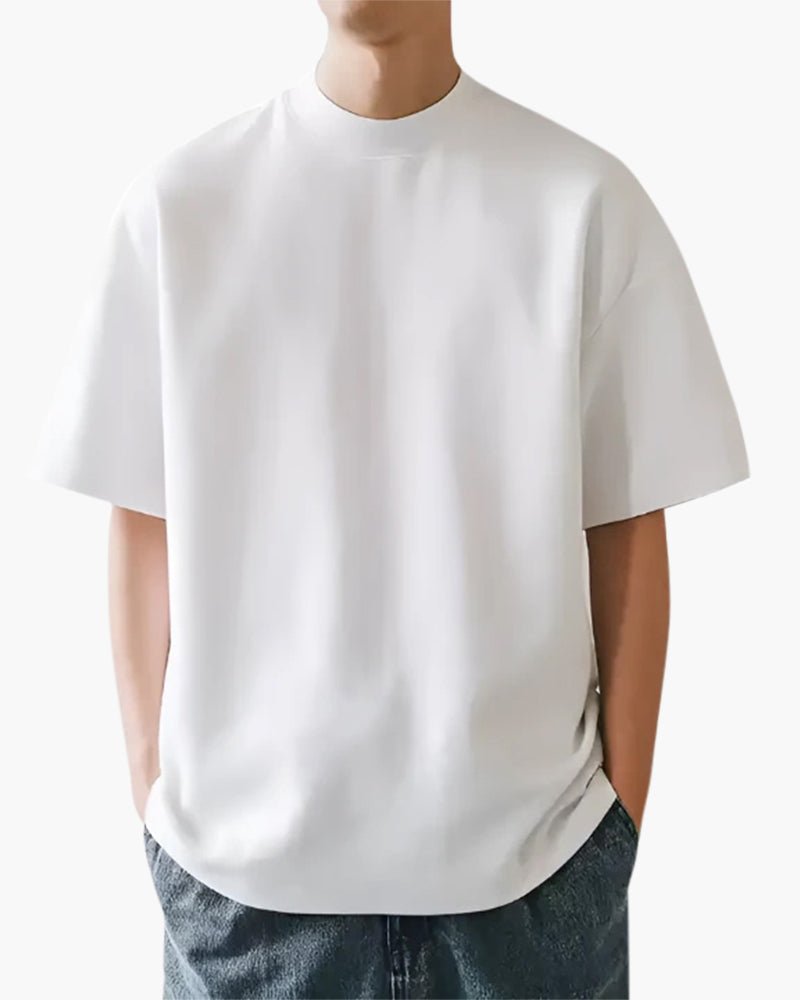 Men’s Mint Green Crew Neck T-Shirt — Soft Cotton Short Sleeve Casual Essential Everyday Basic Tee
