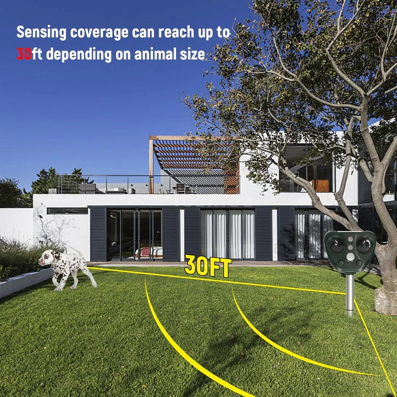Solar Ultrasonic Garden Bird Deterrent