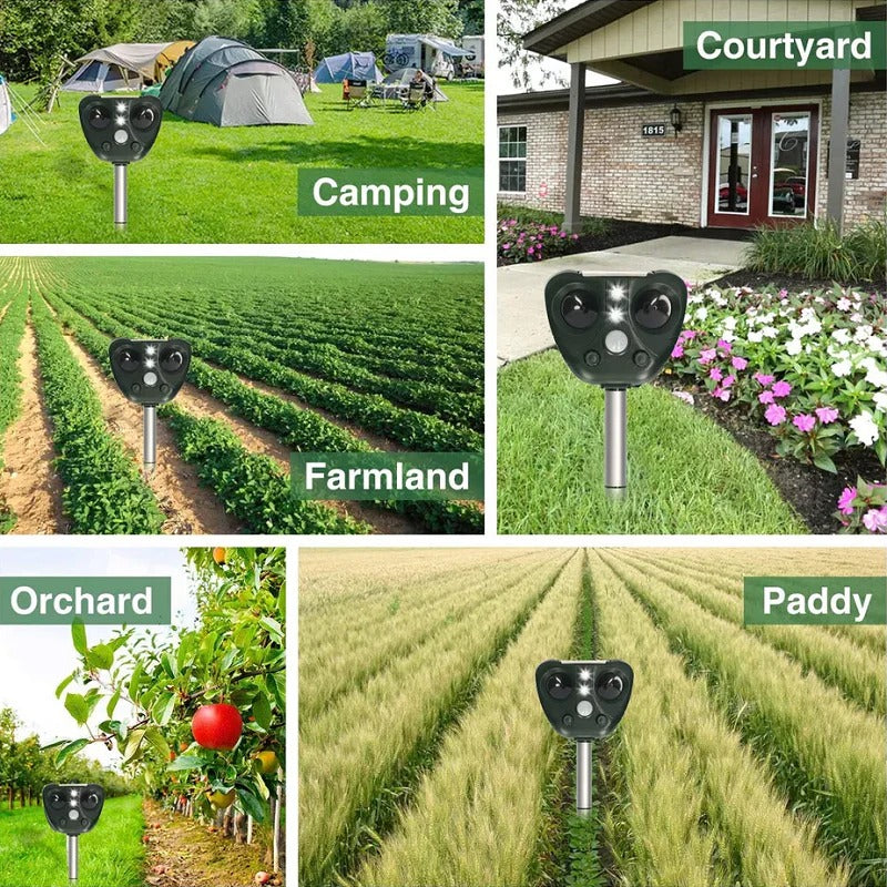 Solar Ultrasonic Garden Bird Deterrent