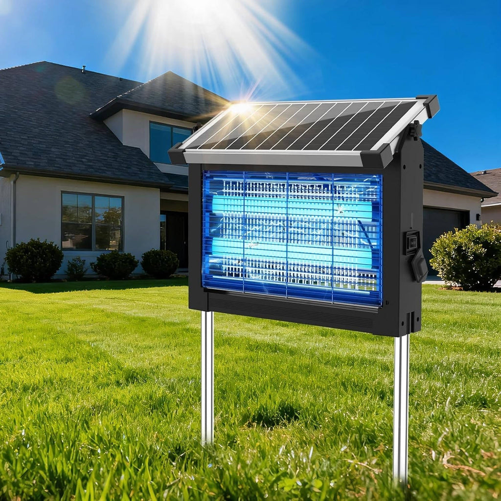 Portable Solar Bug Zapper Outdoor Mosquito Trap 3500 sq ft