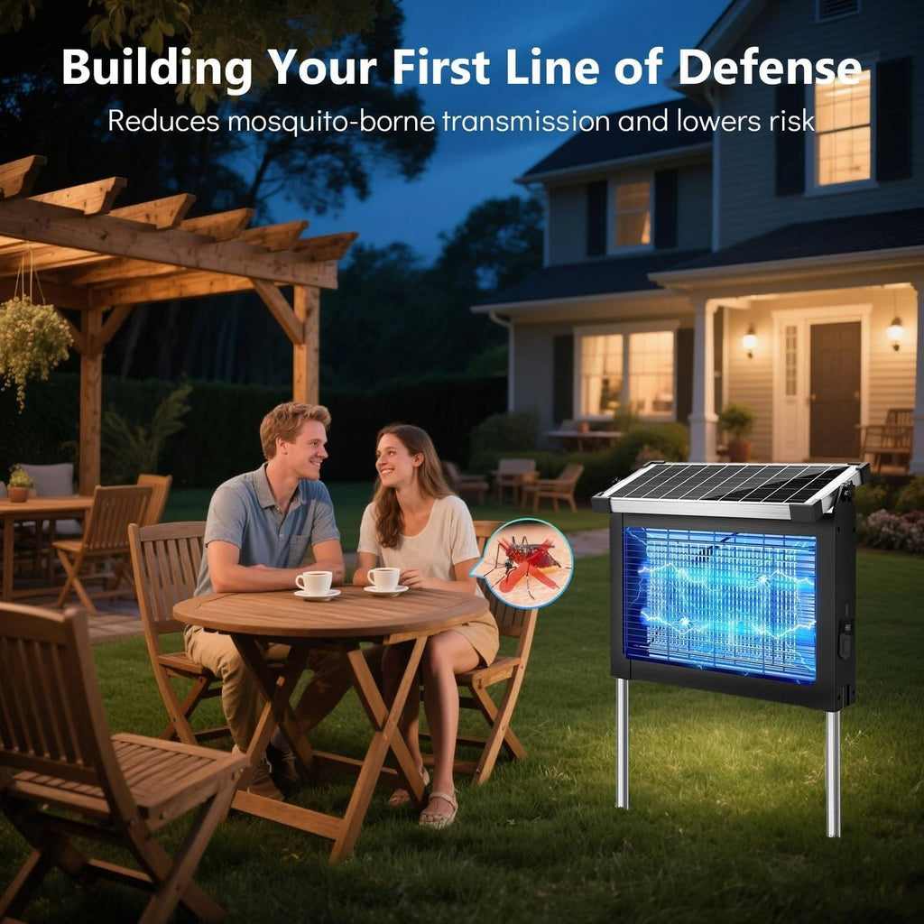 Portable Solar Bug Zapper Outdoor Mosquito Trap 3500 sq ft