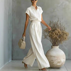 Women’s Loose Fit Two-Piece Pants Set – Elegant Casual Trouser Outfit