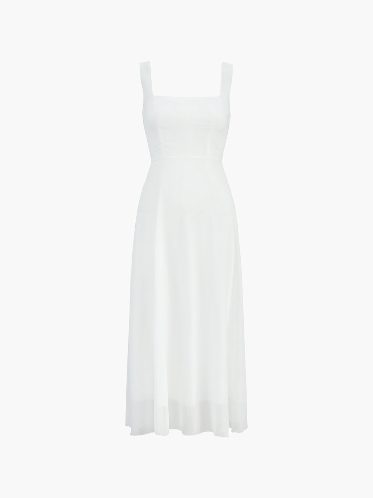 Women’s Elegant Square Neck Sleeveless Maxi Dress – Lightweight Woven Formal Vacation & Occasion Dress