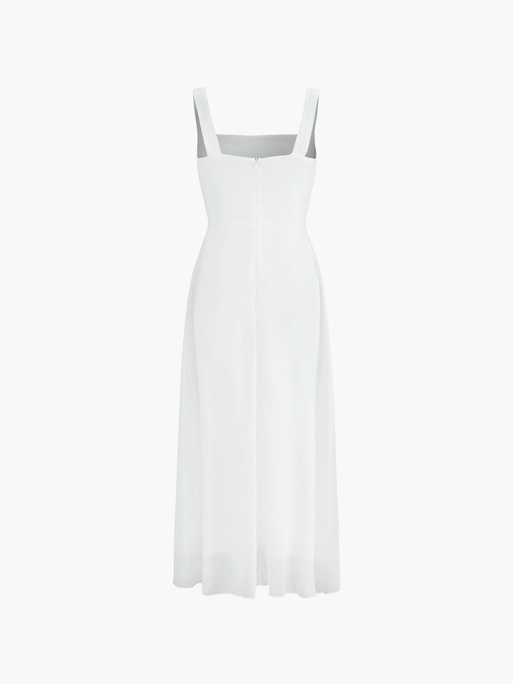 Women’s Elegant Square Neck Sleeveless Maxi Dress – Lightweight Woven Formal Vacation & Occasion Dress