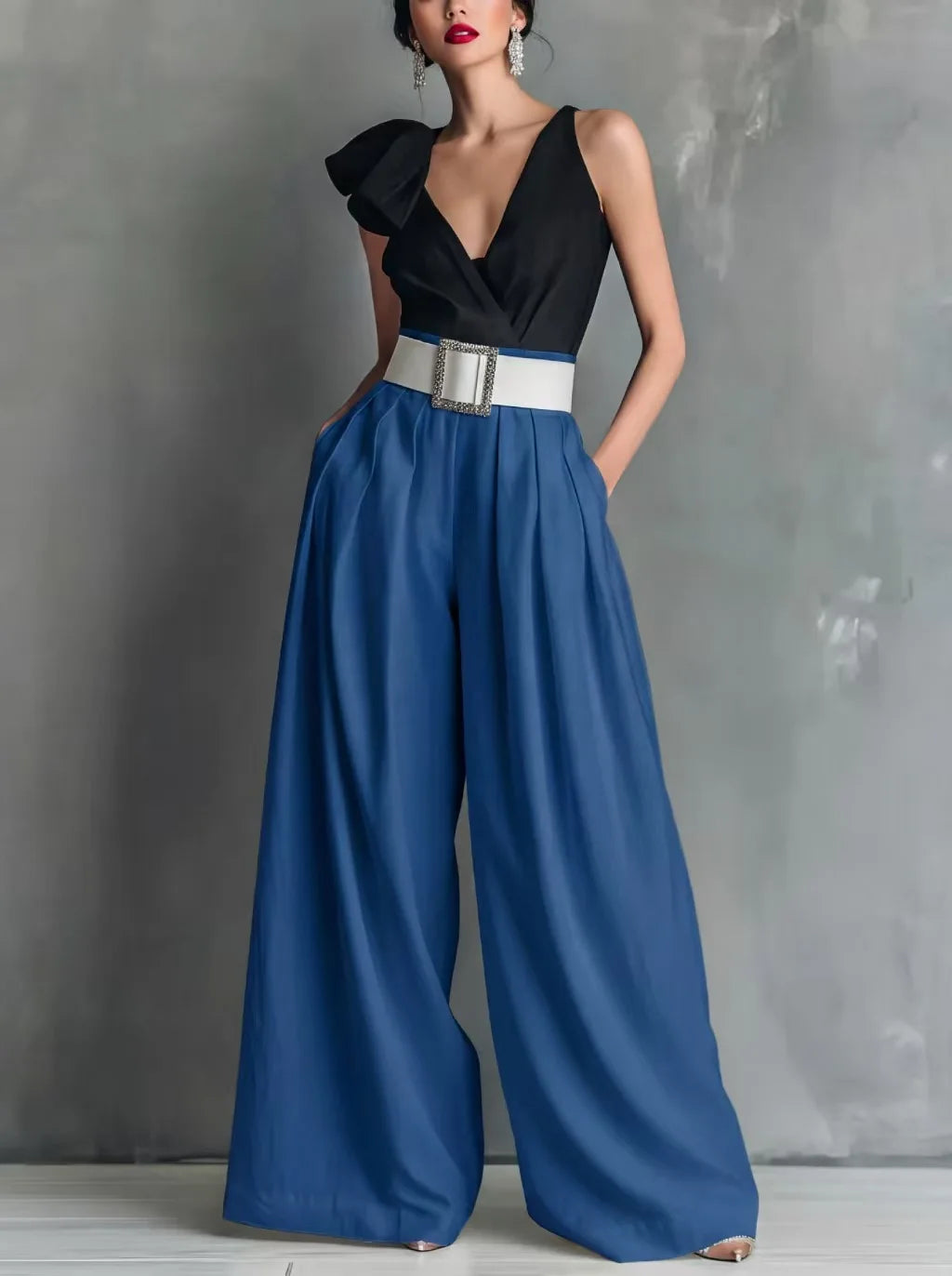 Women’s High-Waisted Wide-Leg Pants – Loose Fit Casual Summer Trousers