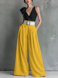 Women’s High-Waisted Wide-Leg Pants – Loose Fit Casual Summer Trousers