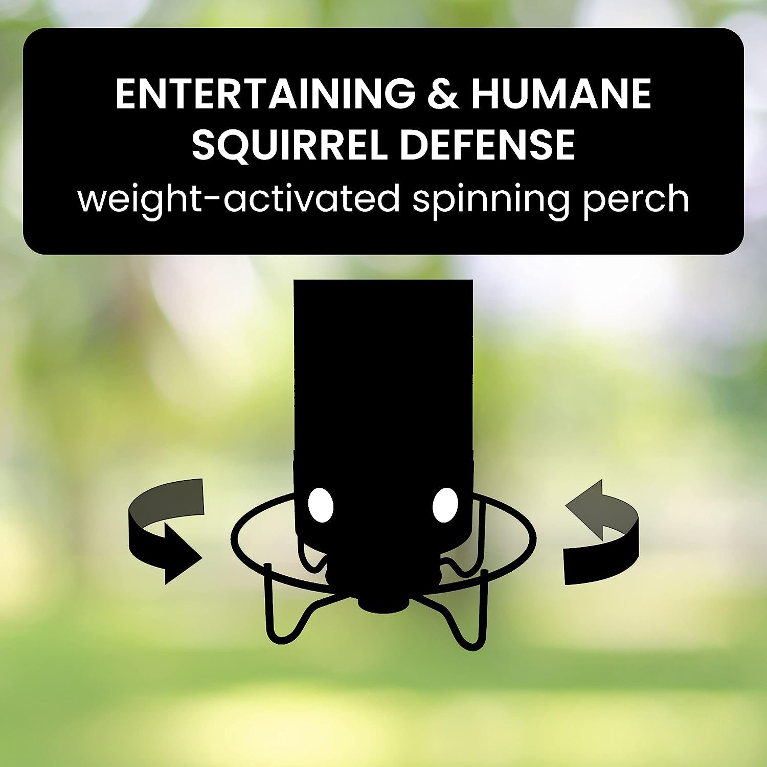 Weight Activated Squirrel Resistant Bird Feeder