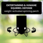 Weight Activated Squirrel Resistant Bird Feeder