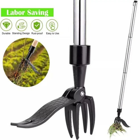 Ergonomic Long Handle Weed Puller Tool
