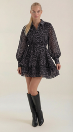 Women's Leopard Print Mini Dress