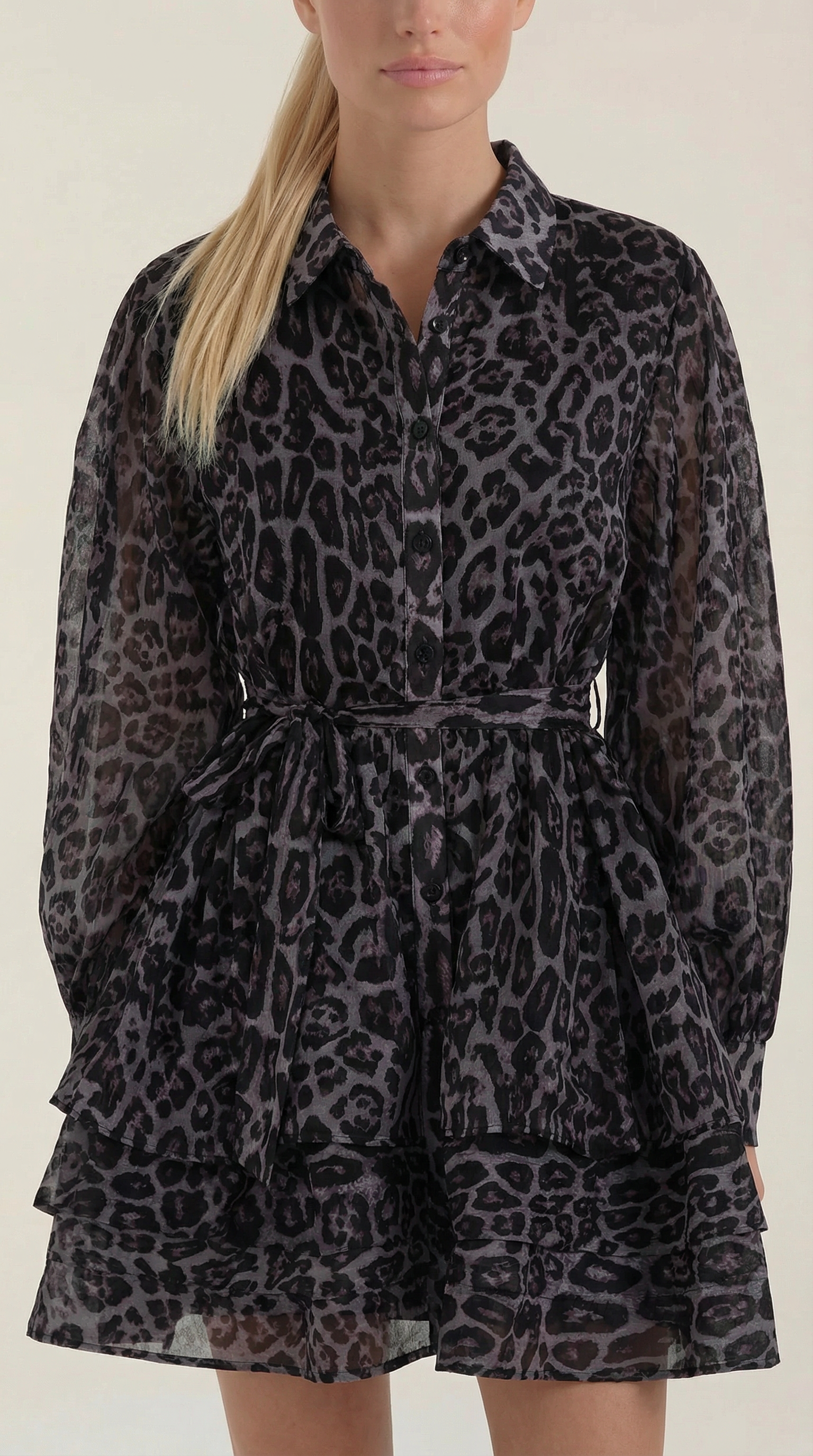 Women's Leopard Print Mini Dress