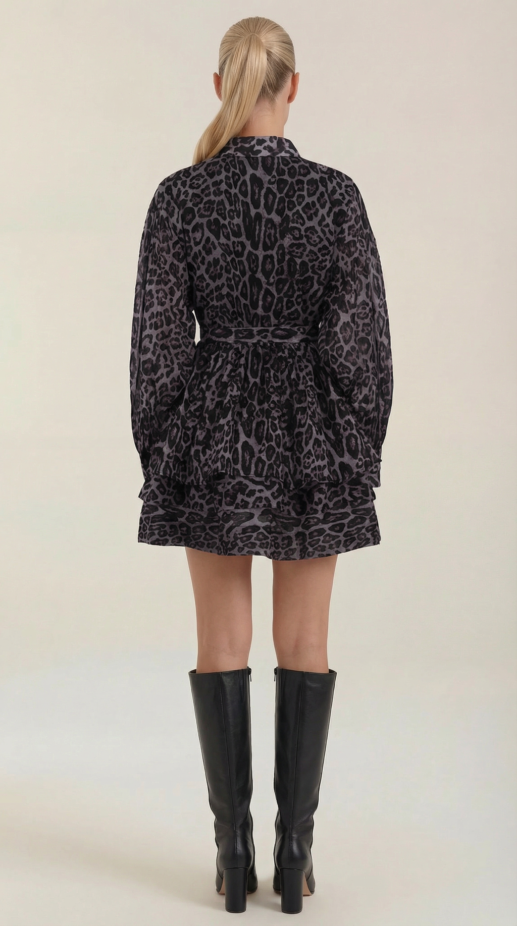 Women's Leopard Print Mini Dress