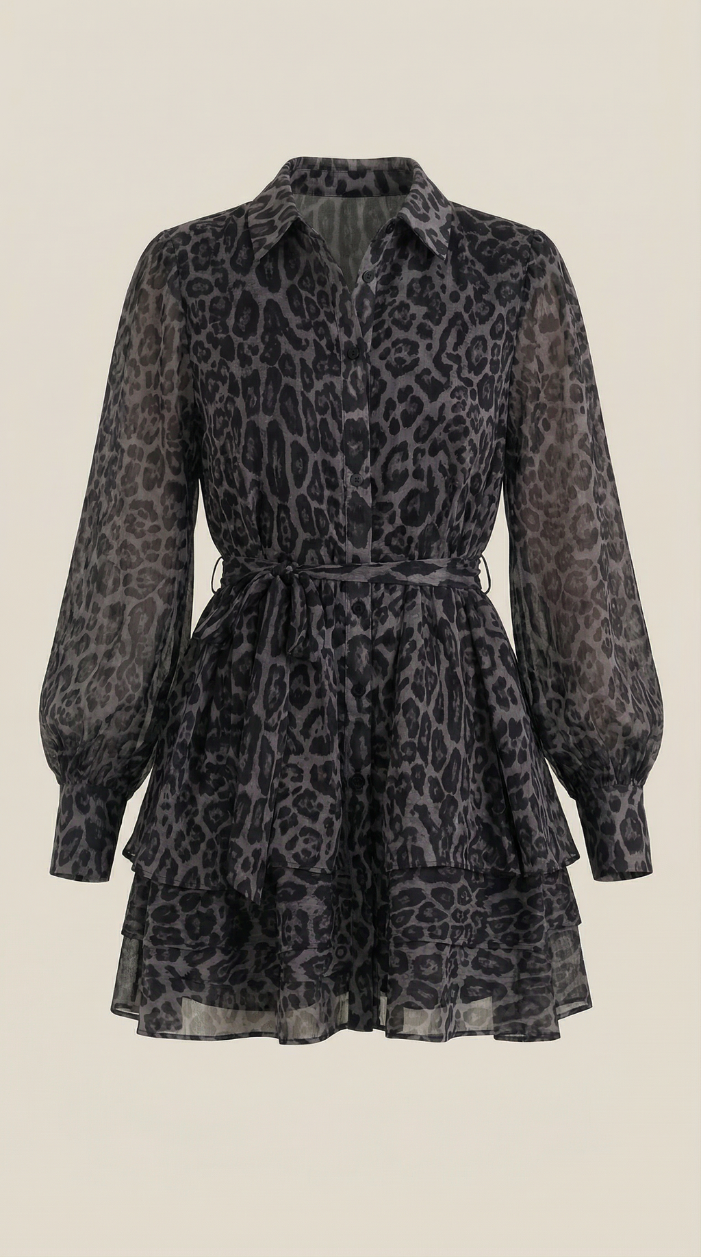 Women's Leopard Print Mini Dress