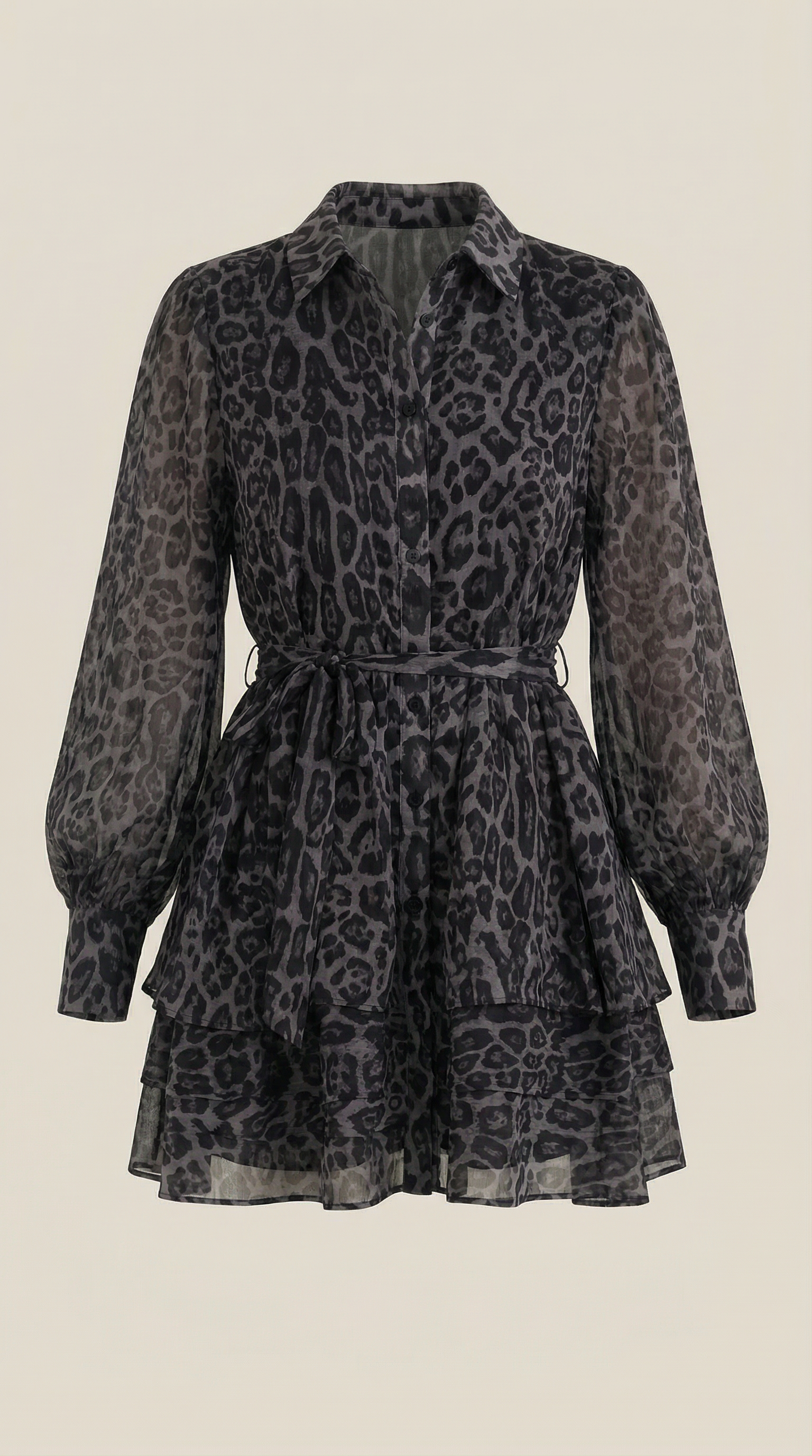 Women's Leopard Print Mini Dress