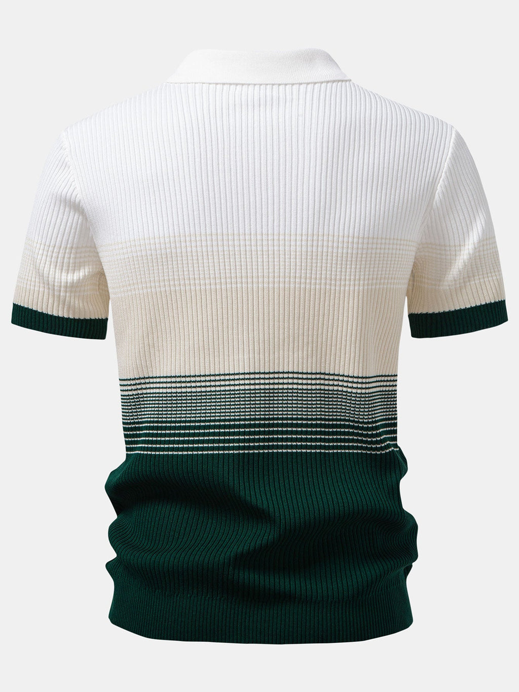 Gradient Contrast Polo Shirt – Modern Fade Design Regular Fit Polo