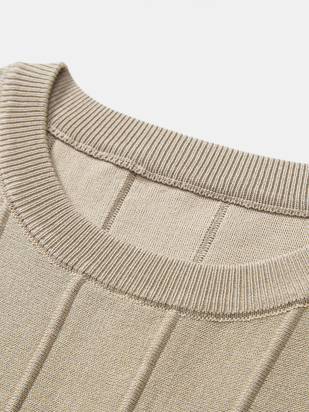 Striped Crew Neck T-Shirt for Men – Casual Everyday Basic Top, Soft Breathable Polyester Tee, Regular Fit Minimalist Shirt