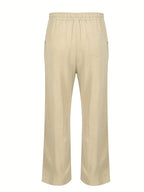 Men’s Linen Trousers – Breathable Relaxed Fit with Elastic Waistband